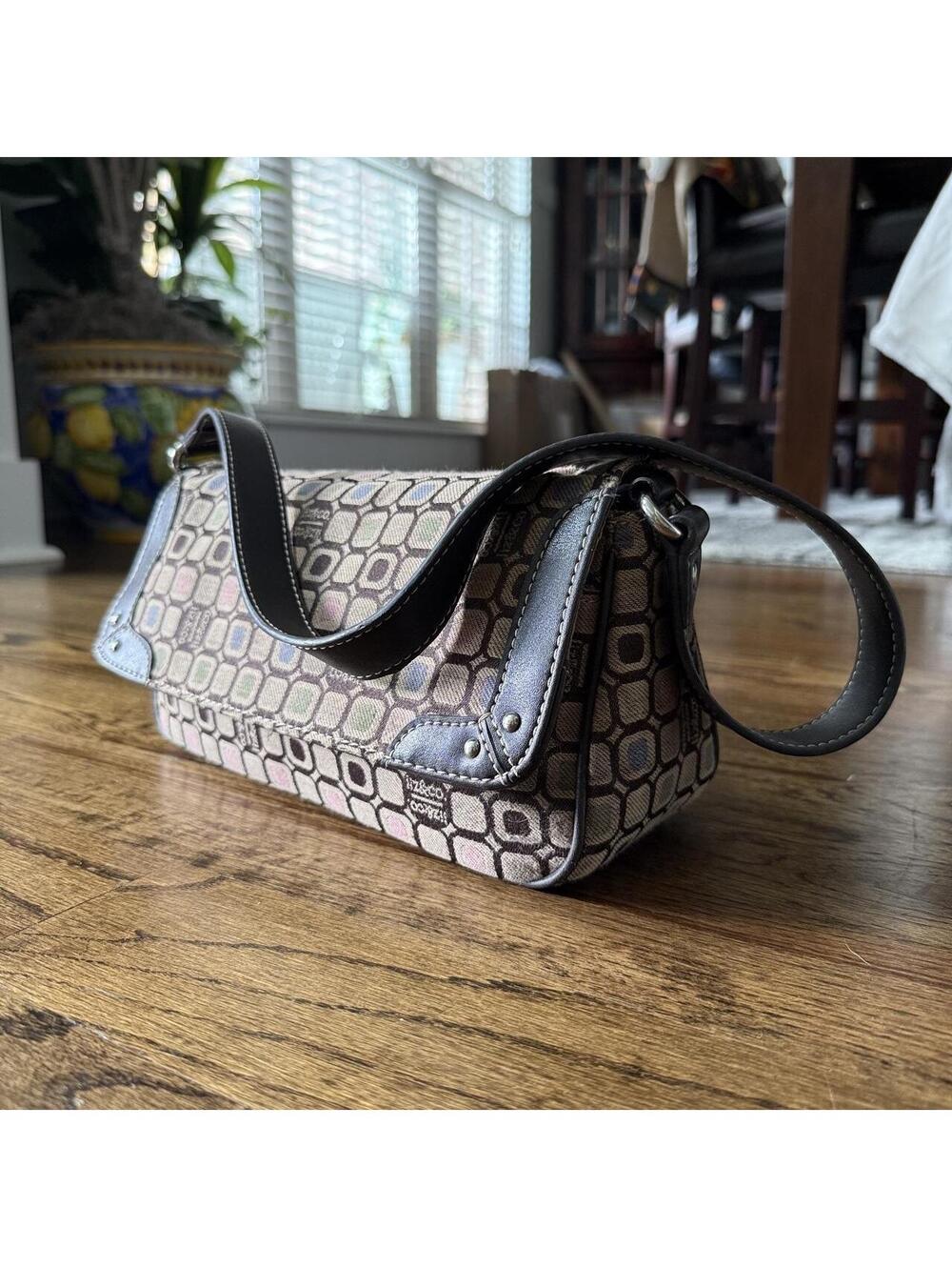 š Vintage Y2K Liz & Co Pastel Jacquard Baguette Bag